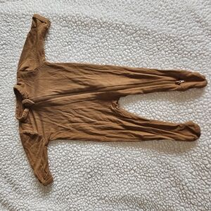 Kyte Baby Bamboo Footed Sleeper NB - Brown